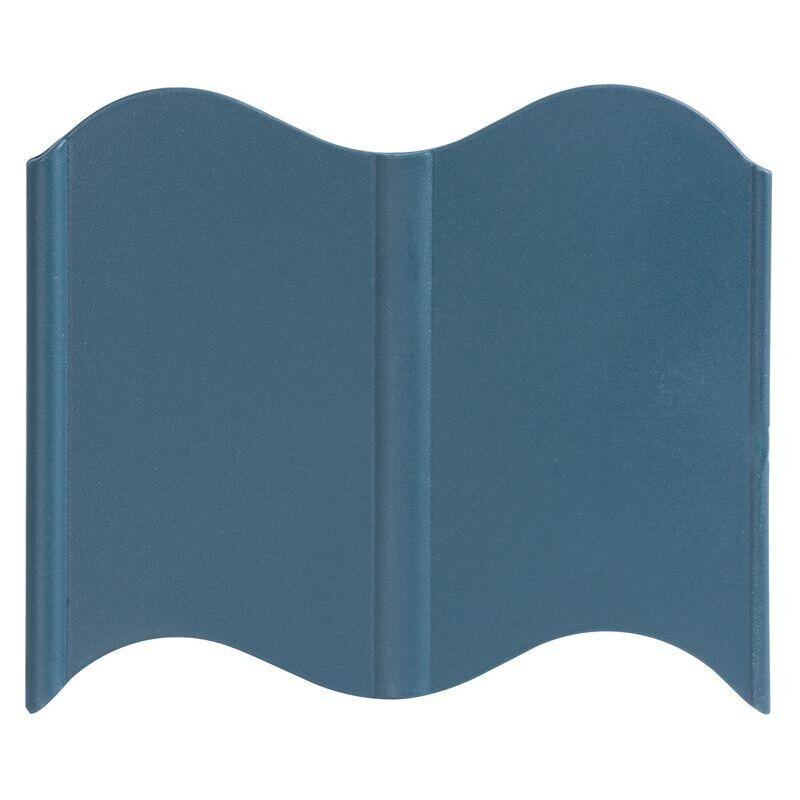 Bordura gazon din plastic, verde albastriu, set 32 buc, 5.1 m x 120 mm, Strend Pro [3]