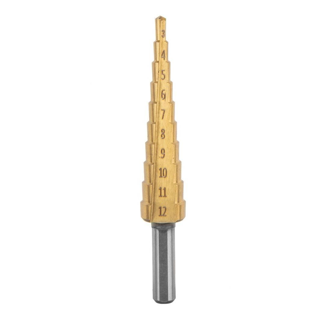 Burghie in trepte, set 7 buc, 4-12.4 mm, Graphite [2]