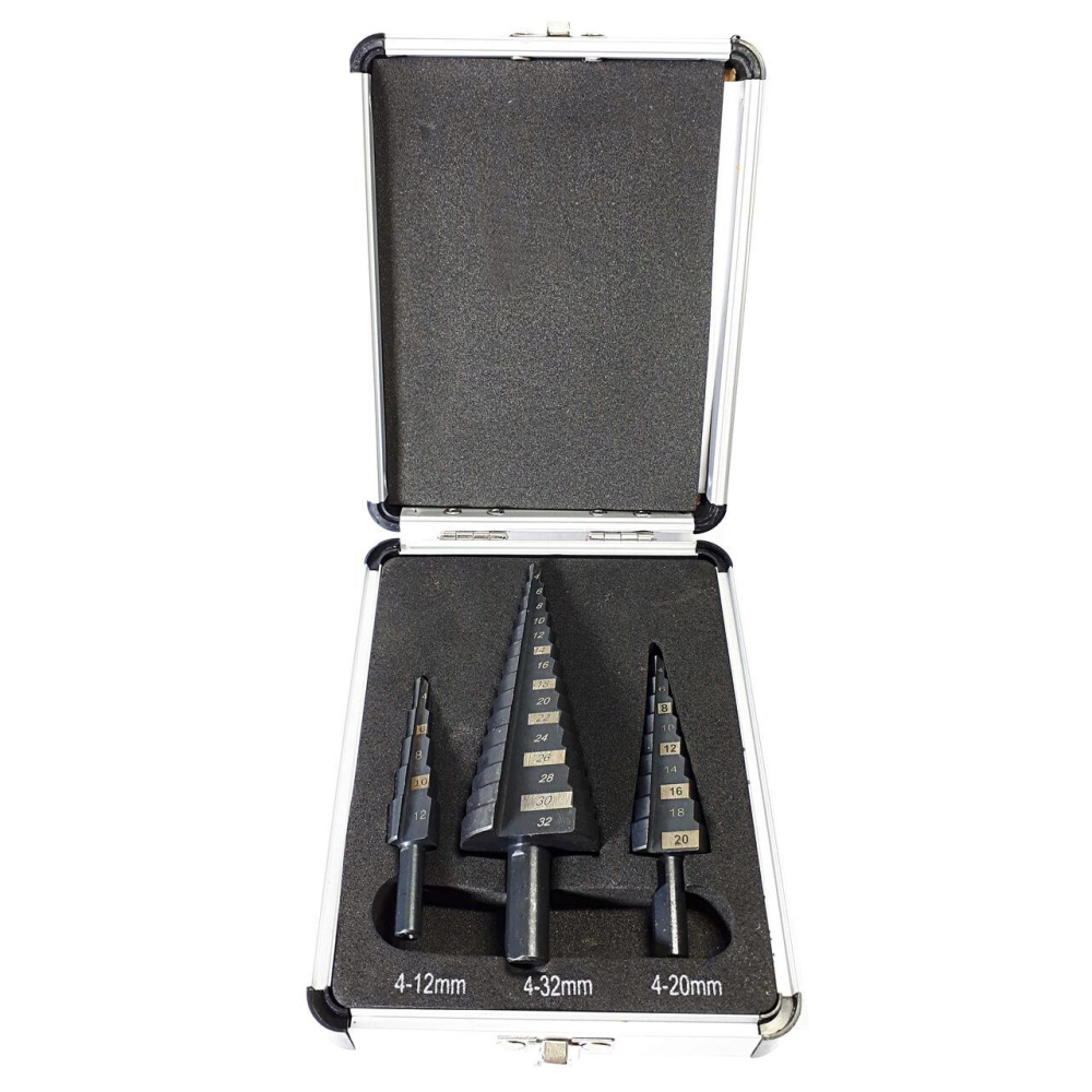 Burghie pentru metal, in trepte, nitrura de titan, set 3 buc, 4-12/20/32 mm, Richmann Exclusive [5]