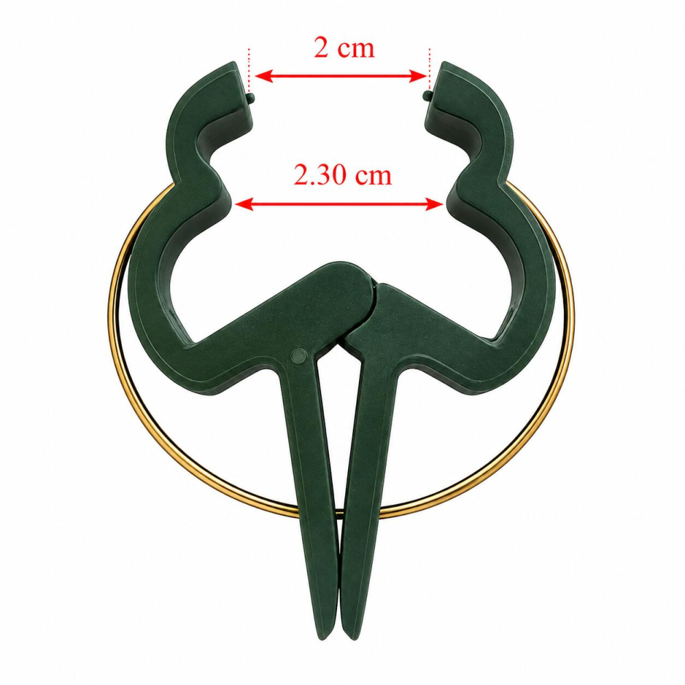Clema de prindere pentru plante, 58 mm, pentru araci de max 16.2 mm, set 12 buc, PlantClip [2]