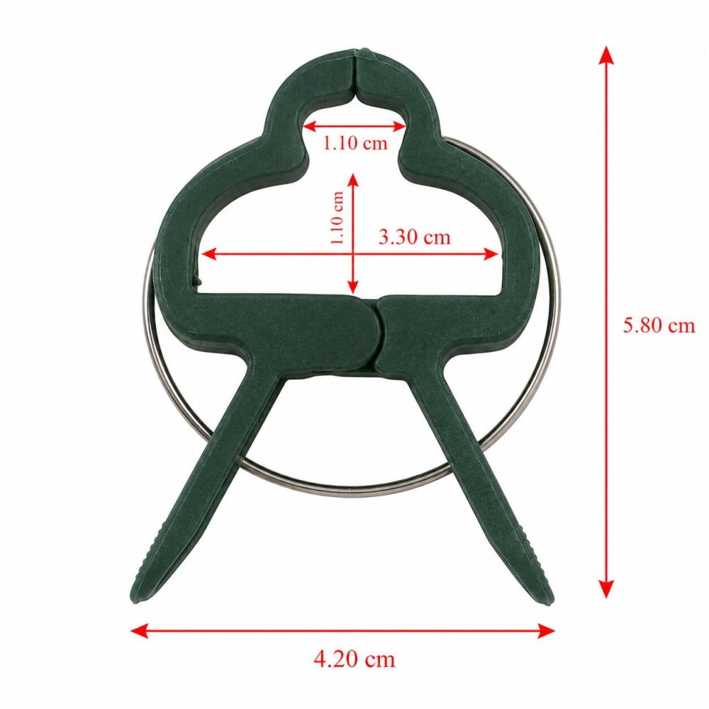 Clema de prindere pentru plante, 58 mm, pentru araci de max 16.2 mm, set 12 buc, PlantClip [3]