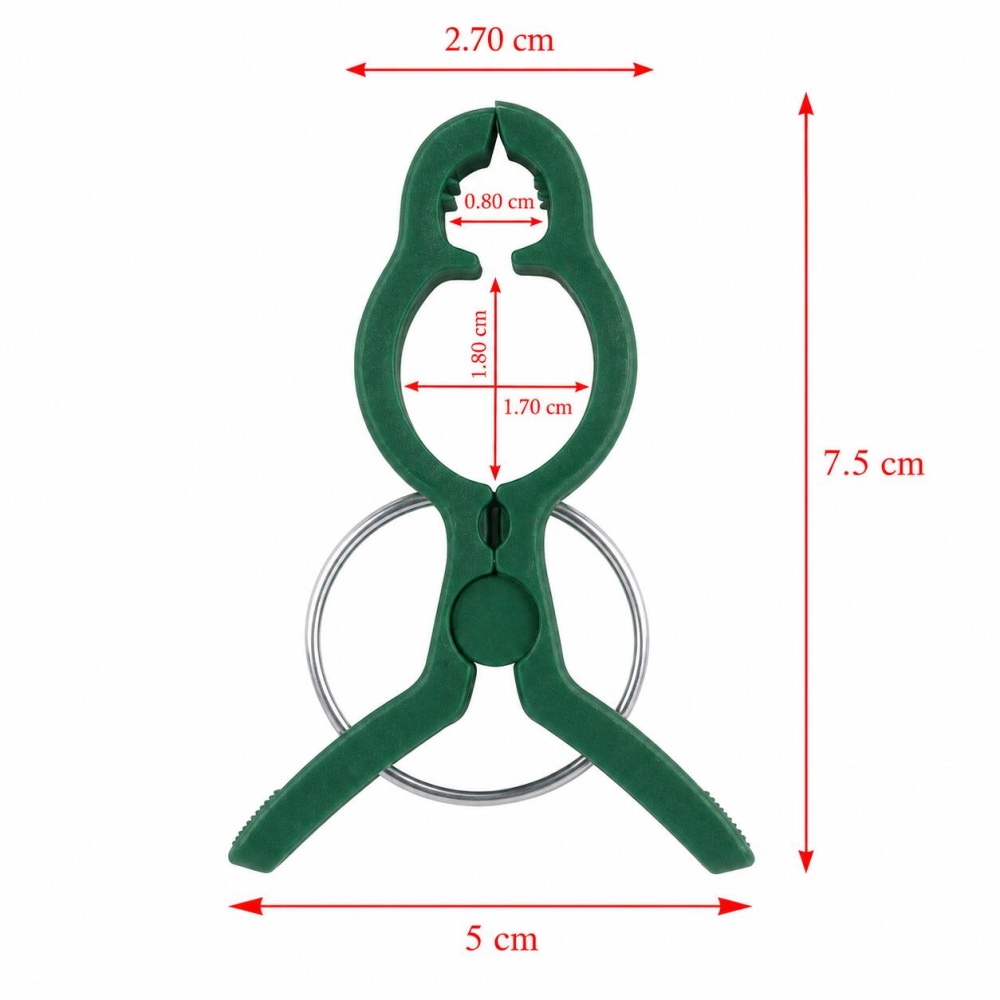 Clema de prindere pentru plante, 75 mm, pentru araci de 8.2-20 mm, set 12 buc, PlantClip [3]