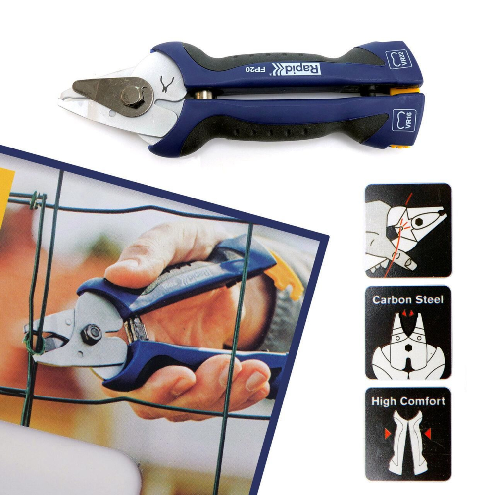 Cleste pentru legat gardul, cu capse, sarma, Rapid [2]