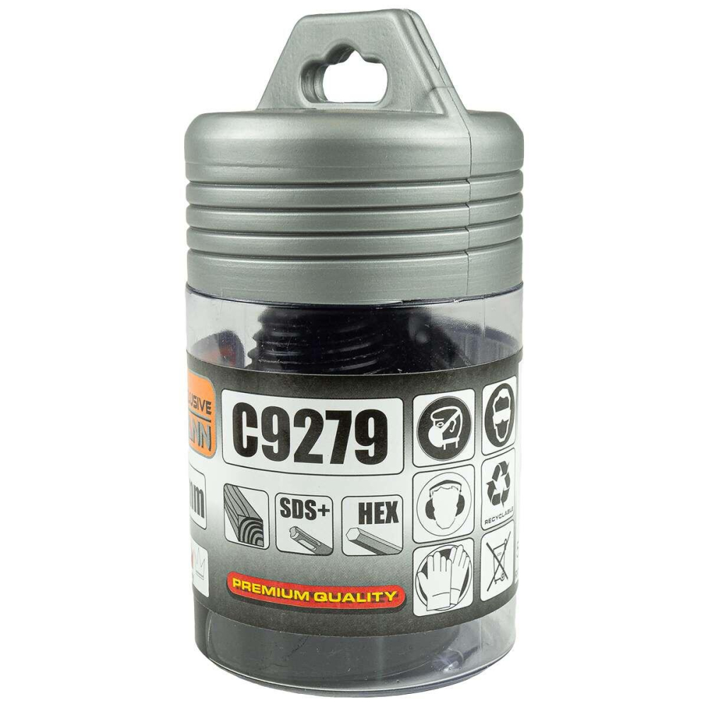 Con despicator lemn pentru bormasina, cu 2 adaptoare, SDS PLUS, 50 mm, Richmann Exclusive [2]