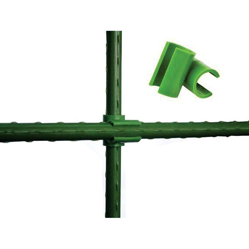 Conector plastic tip T pentru araci de 16 mm, set 12 buc, verde [2]