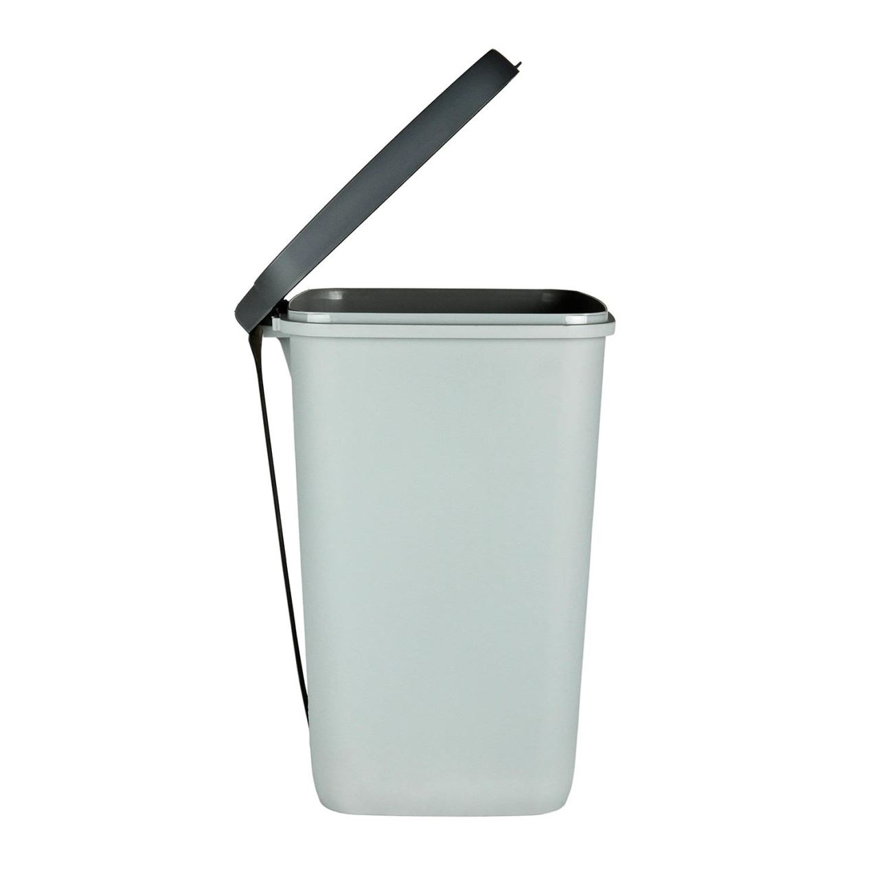 Cos de gunoi cu pedala, plastic, gri, 20 L, 30.3x29.4x42.8 cm, Curver [2]