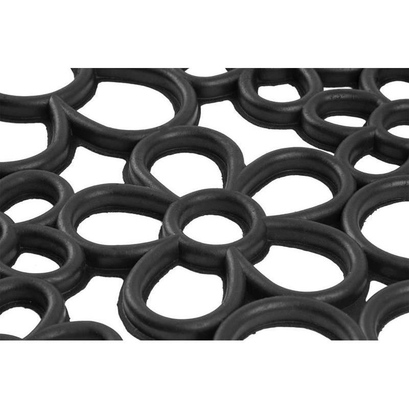 Covoras intrare, cauciuc, 45x75 cm, model floral [2]