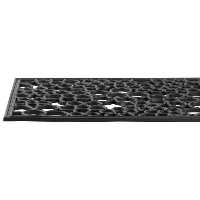Covoras intrare, cauciuc, 45x75 cm, model floral [3]