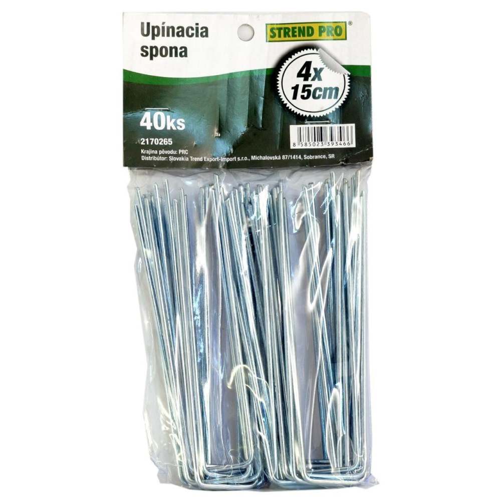 Cui tip U, fixare folii, furtune, set 40 buc, 4 mm x 15 cm [4]