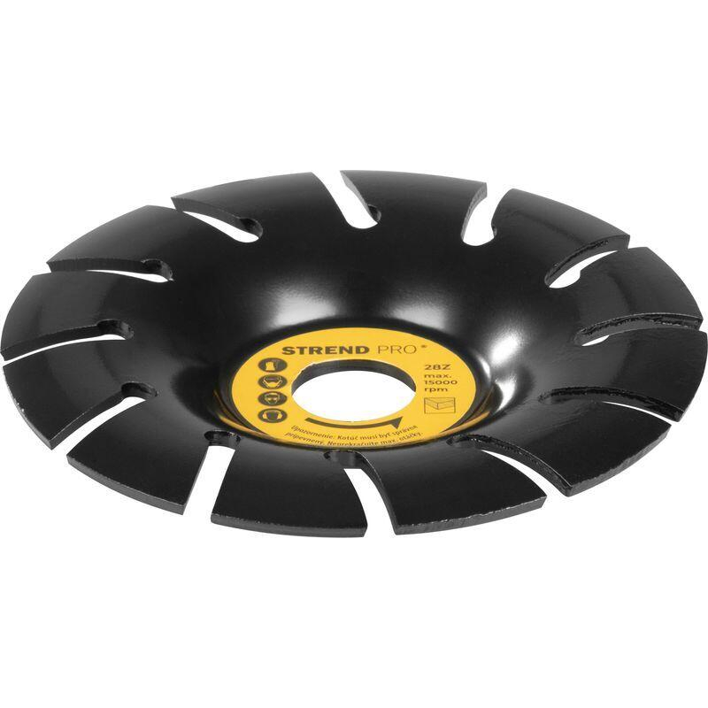 Disc circular slefuit, modelat, otel carburat, pentru lemn, plastic, gips-carton, 125 mm, Strend Pro [2]