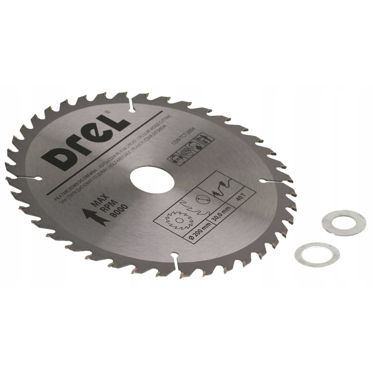 Disc circular vidia, 40 dinti, 200 mm, Drel [3]