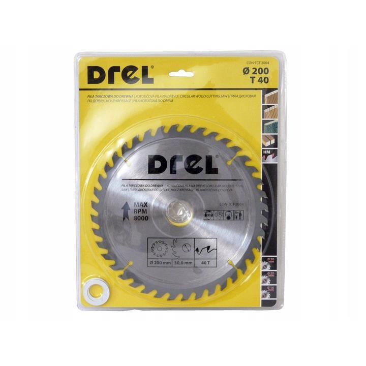 Disc circular vidia, 40 dinti, 200 mm, Drel [4]