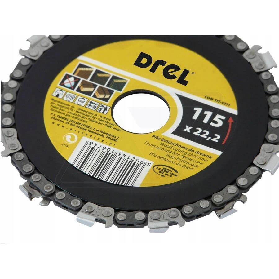 Disc debitat lemn, cu lant, 115 mm, Drel [2]
