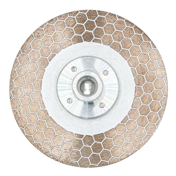 Disc diamantat 2 in 1, placi ceramice, taiere umeda si uscata, slefuire, M14, 125x25x1.6 mm, Richmann Exclusive [4]