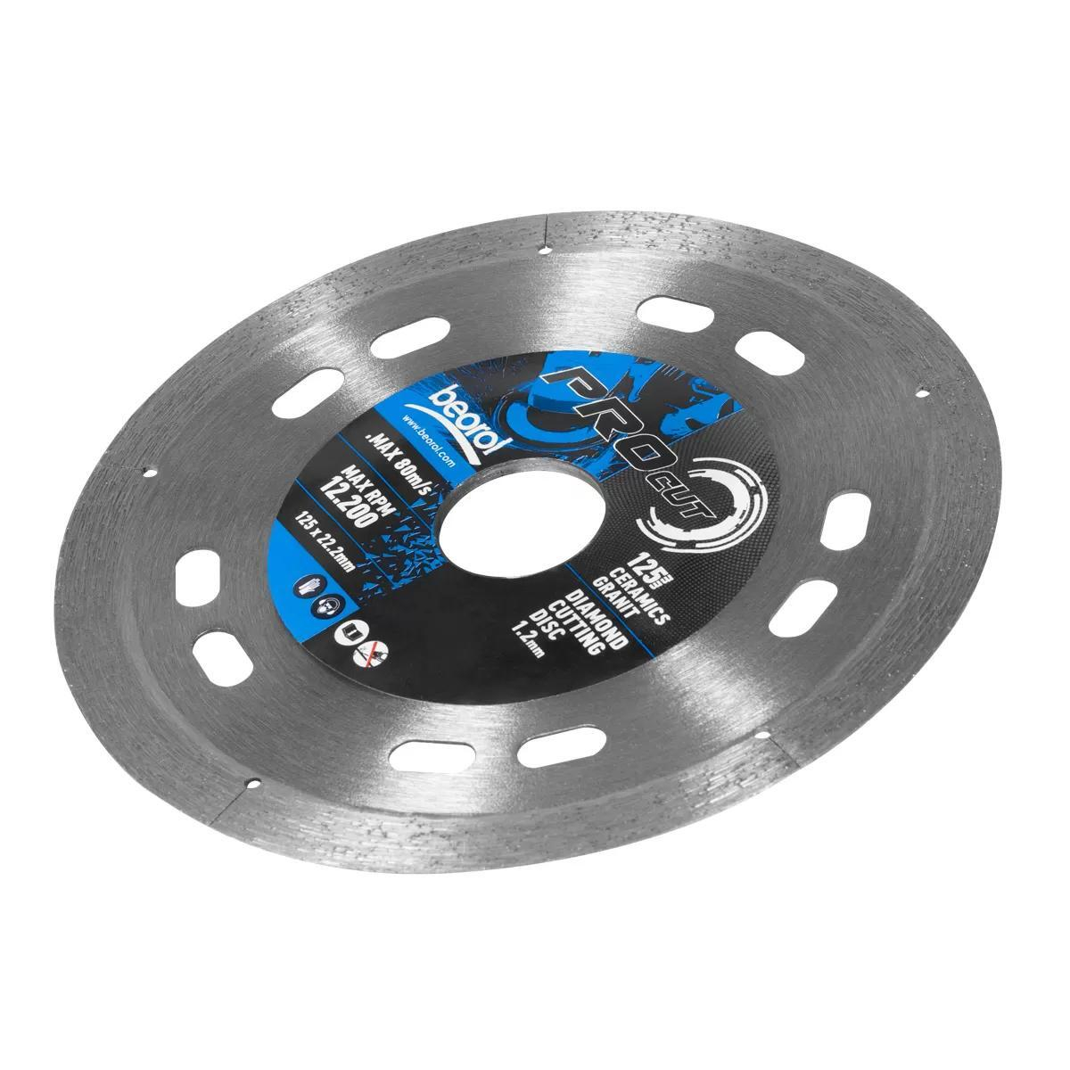 Disc diamantat, placi ceramice, granit, 125 mm/22.2 mm, Beorol [6]
