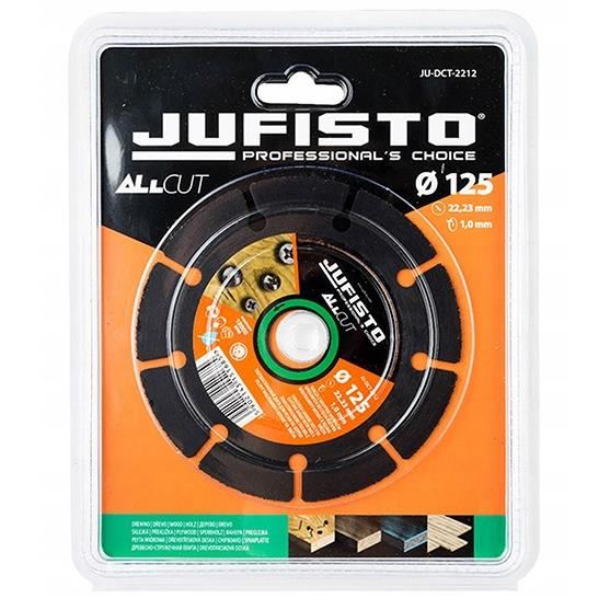 Disc diamantat segmentat, lemn, taiere uscata, 125 mm/1.0 mm, Jufisto [2]