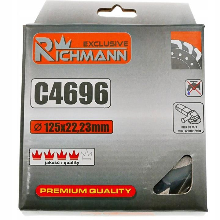 Disc diamantat slefuire, beton, slefuire uscata, segment "S", 125 mm/22.23 mm, Richmann Exclusive [3]