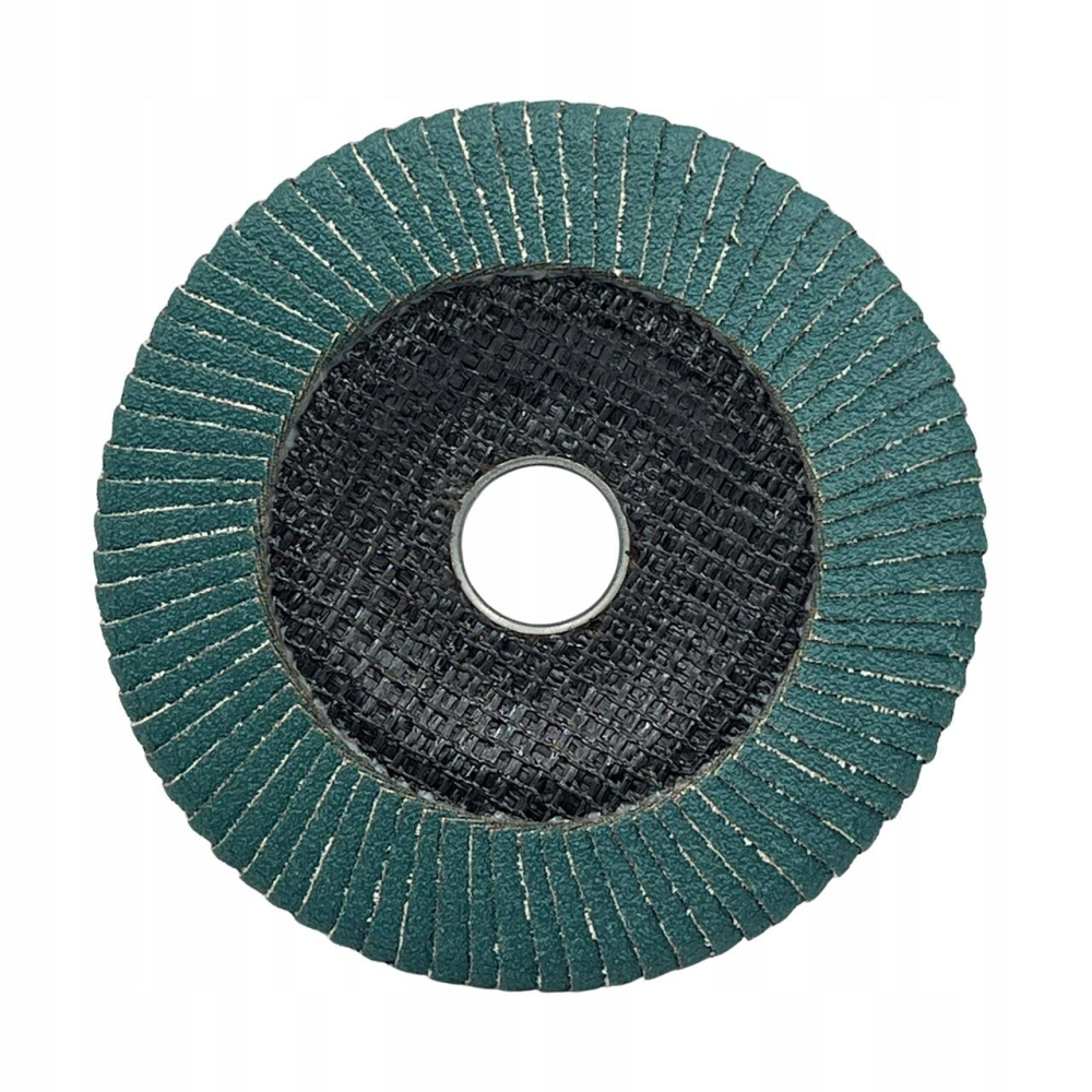 Disc lamelar cu lamele rotunjite peste margine pentru slefuirea sudurilor de colt si a zonelor greu accesibile, 125 mm, granulatie P40, inox, Germaflex [3]