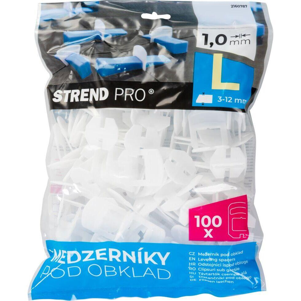 Distantiere/cleme/clipsuri pentru nivelare si aliniere a placilor ceramice, 100 buc, 1 mm, Strend Pro [2]