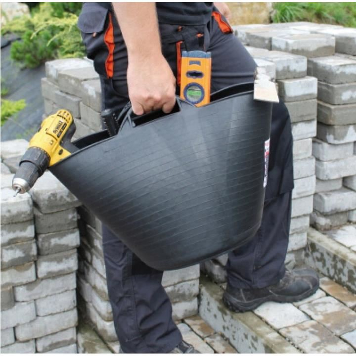 Galeata pentru constructii, rotunda, flexibila, neagra, 26 L, Artool [2]