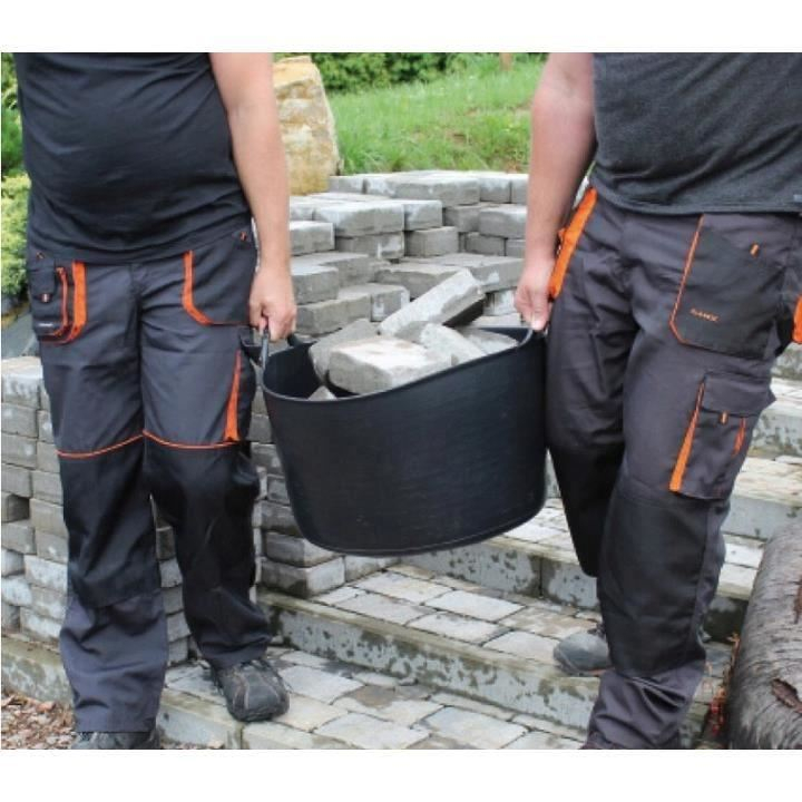 Galeata pentru constructii, rotunda, flexibila, neagra, 55 L, Artool  [2]