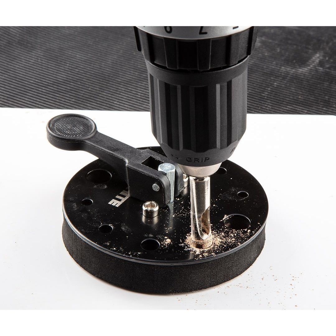 Ghidaj cu ventuza, cu 5 carote diamantate, 5-12 mm, Graphite [2]