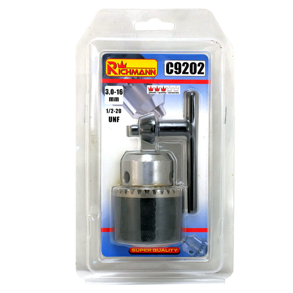 Mandrina metalica, cu cheie, 1/2",  3-16 mm, Richmann [3]