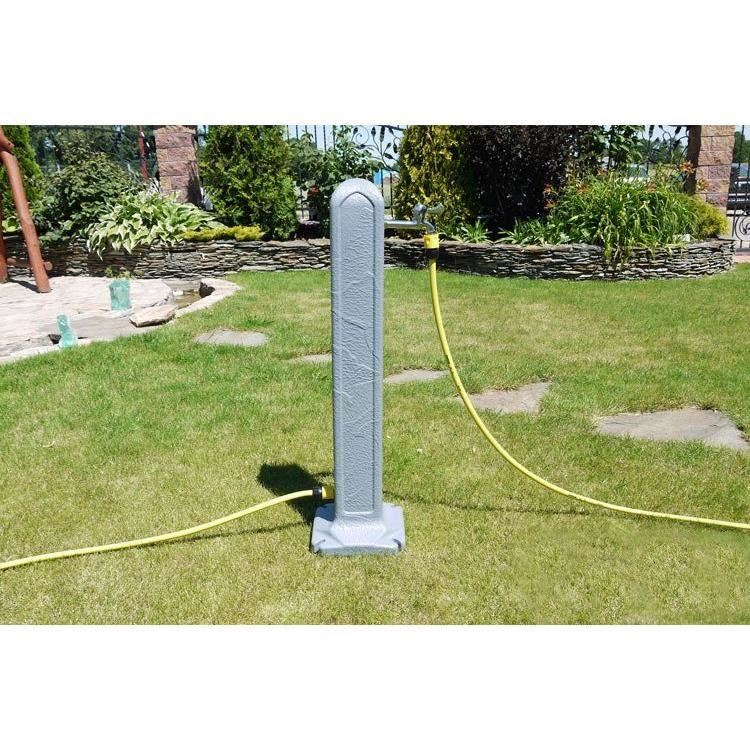 Masca robinet de gradina, cu adaptor furtun, gri, 90 cm, Itwan [6]