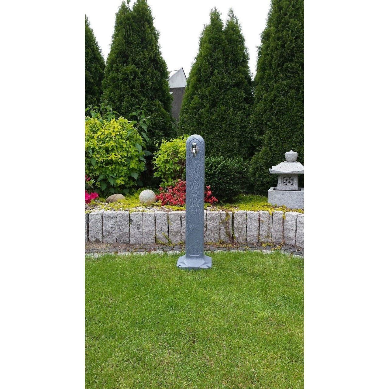 Masca robinet de gradina, cu adaptor furtun, gri, 90 cm, Itwan [2]
