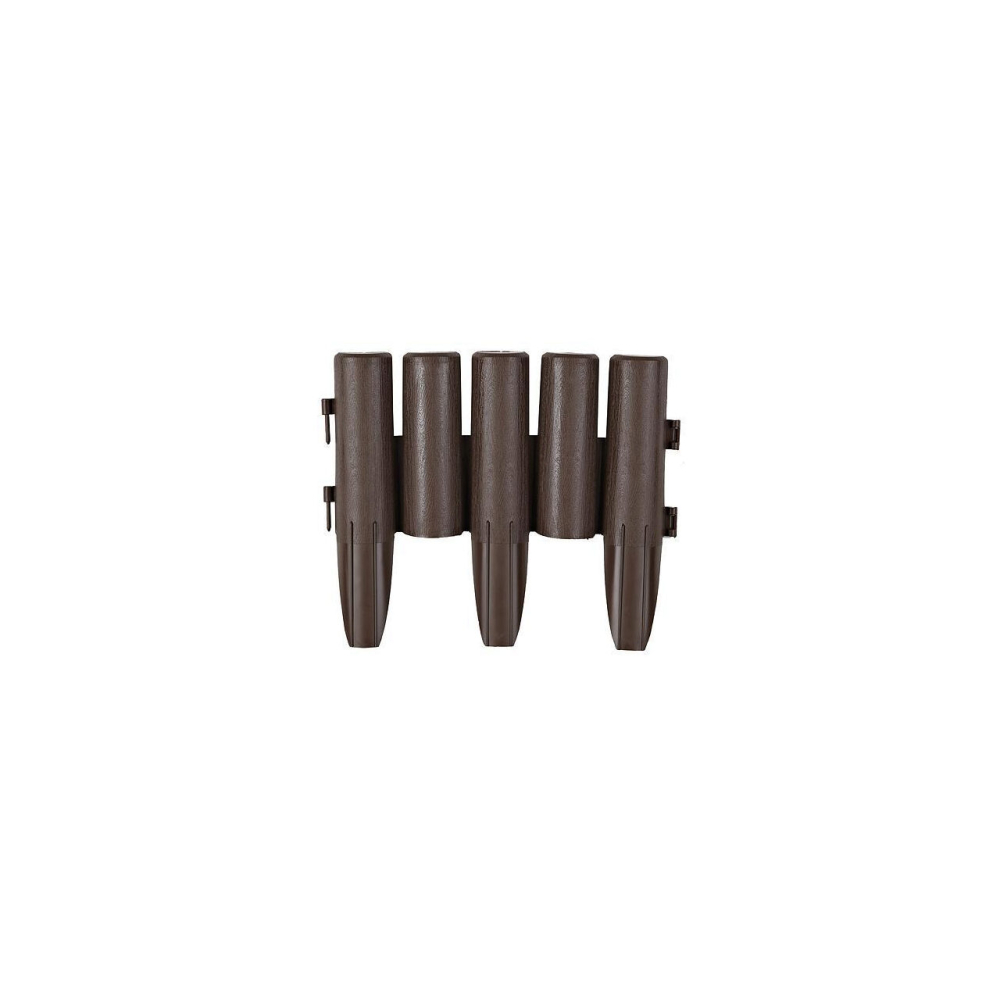 Palisada/bordura pentru gradina, maro, set 8 buc, 27x24 cm, 2.16 m [4]
