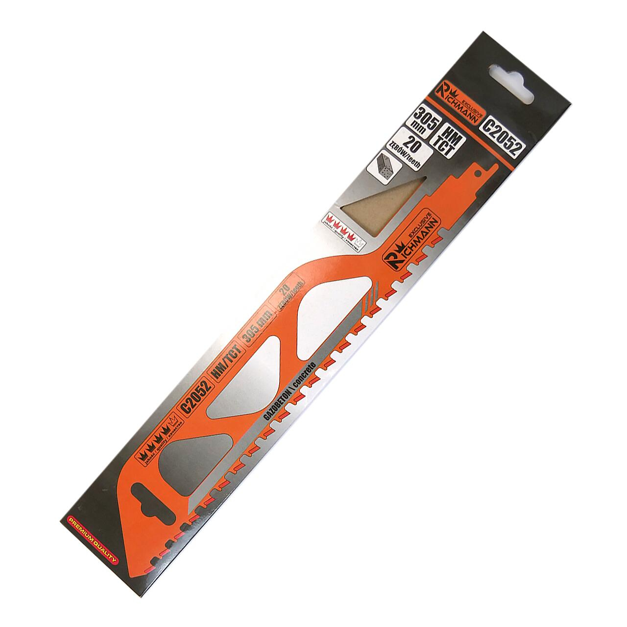Panza, lama, fierastrau tip sabie, pentru beton celular, HM/TCT, 20 dinti, 305 mm, Richmann Exclusive [2]