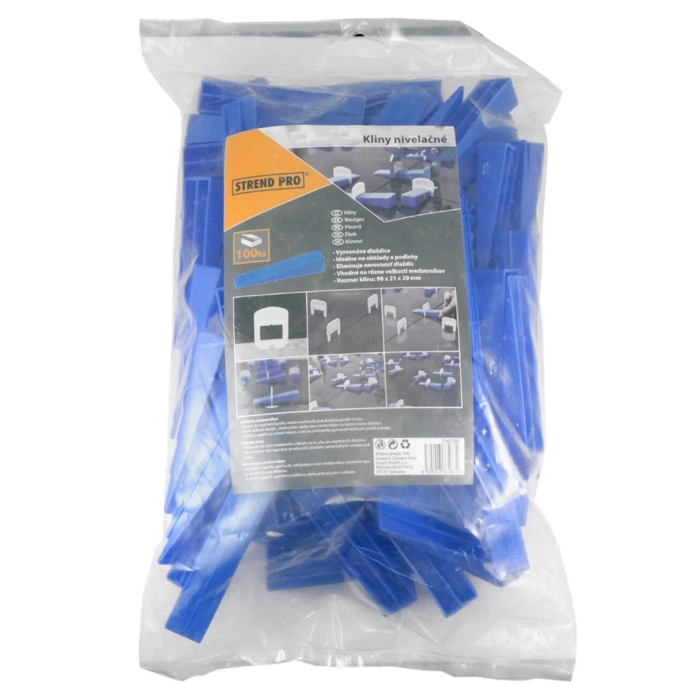 Pene pentru nivelare si aliniere a placilor ceramice, set 100 buc, 98x21x20 mm, Strend Pro [2]