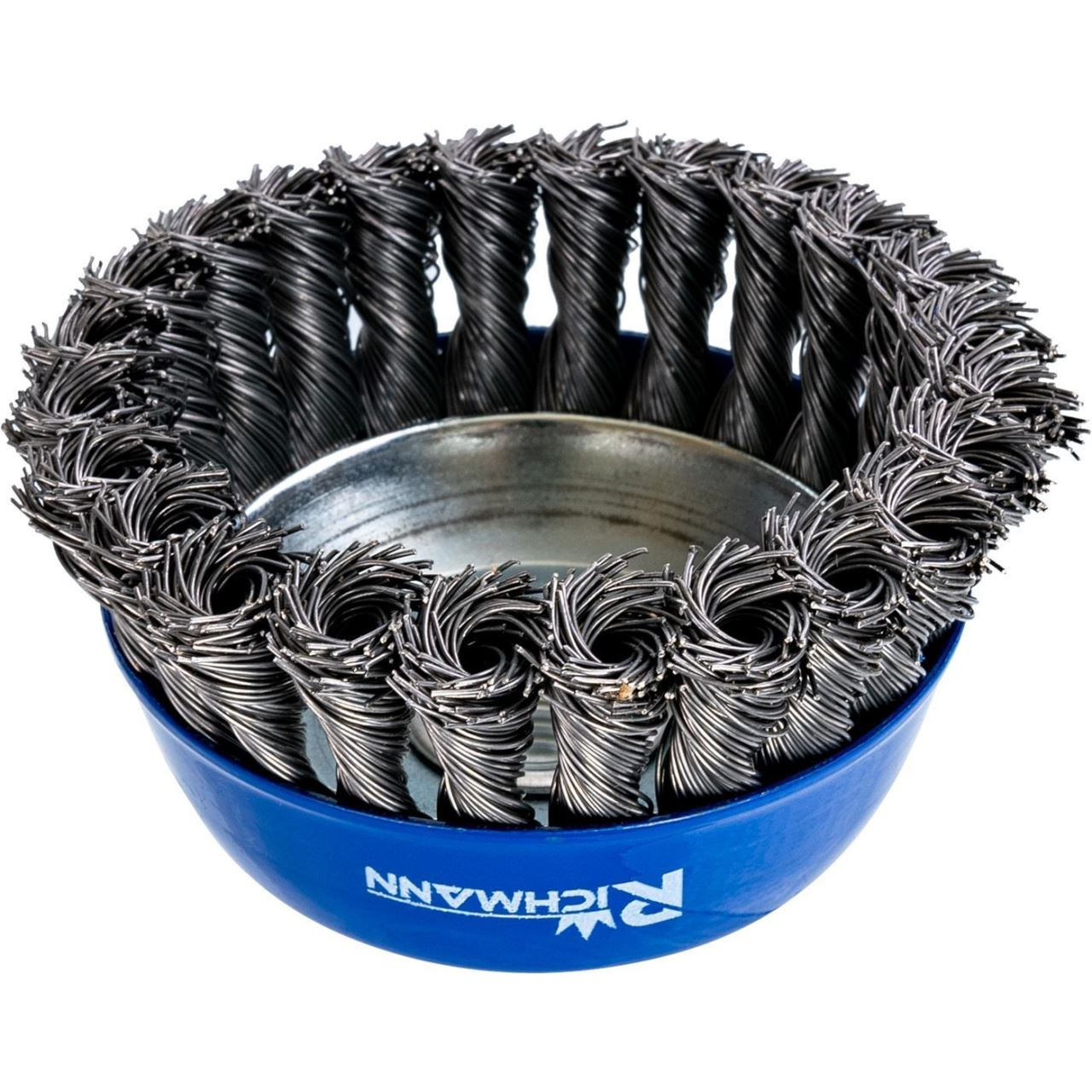 Perie sarma din otel, tip cupa, cu toroane, M14, 100 mm, Richmann [3]