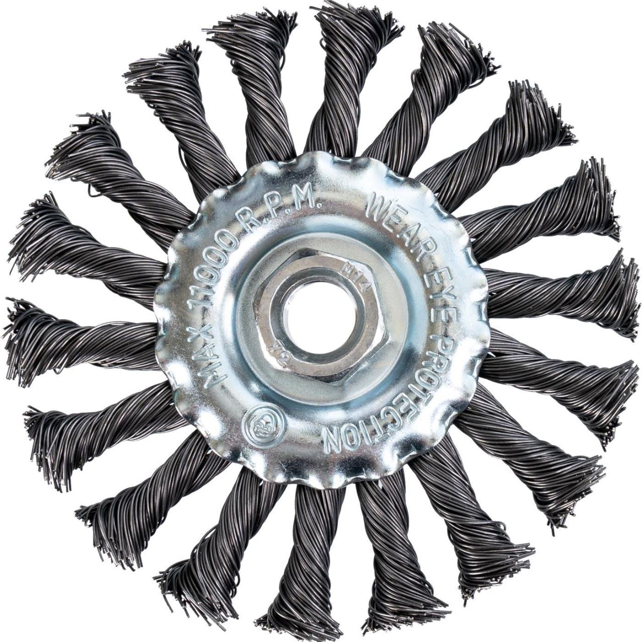 Perie sarma otel, circulara, cu toroane, M14, 115 mm, Richmann [2]