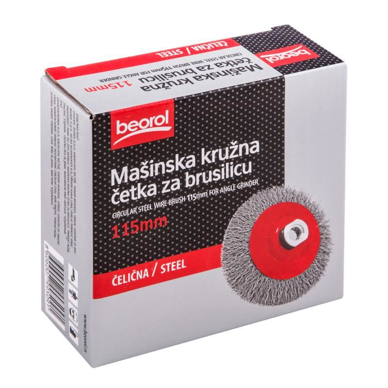 Perie sarma otel, circulara, M14, 115 mm, Beorol [2]