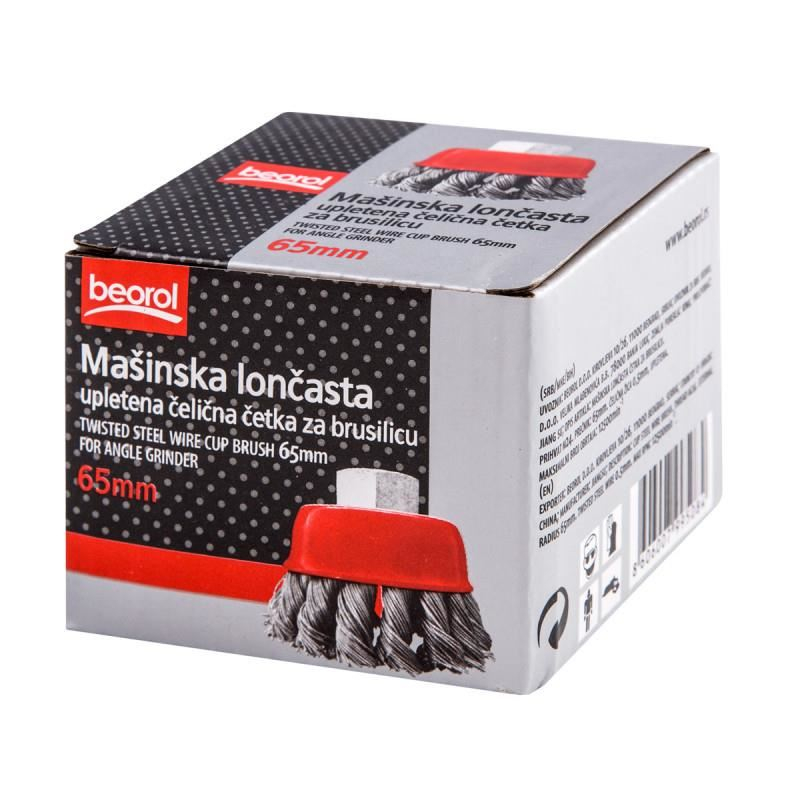 Perie sarma, tip cupa, cu toroane, M14, 65 mm, Beorol [3]