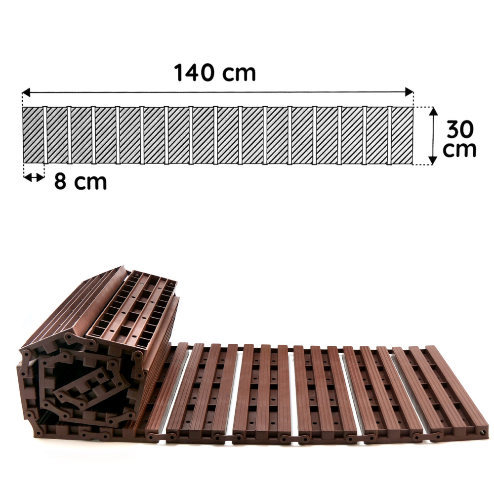 Poteca de gradina, polipropilena, 30x8.5 cm, 140 cm [9]