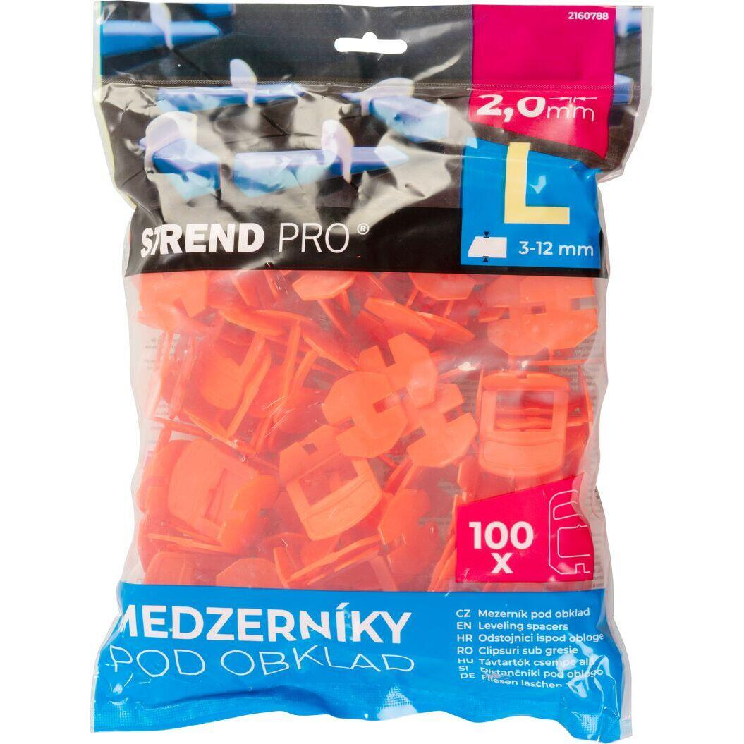 Set 500 distantiere/cleme/clipsuri pentru nivelare si aliniere a placilor ceramice, 2 mm, Strend Pro [3]