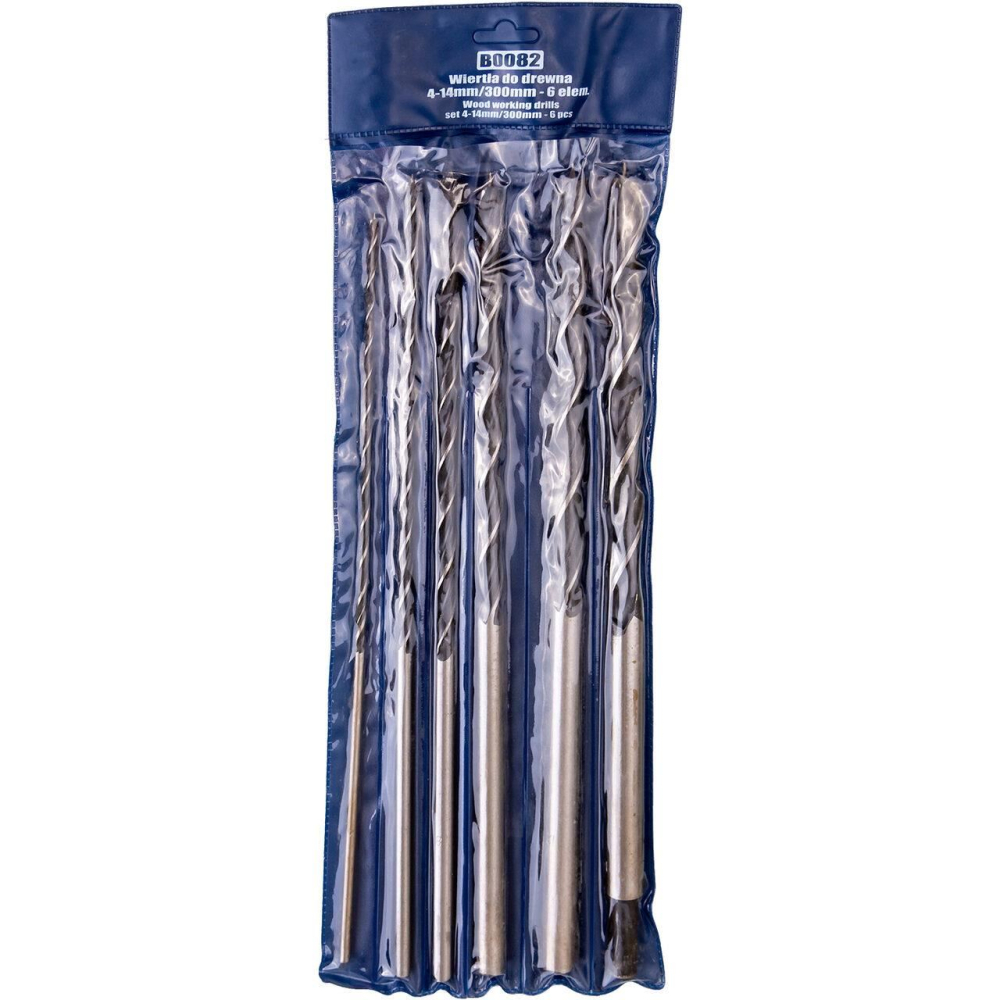 Set 6 burghie lungi pentru lemn,  4-14 mm, Richmann [2]