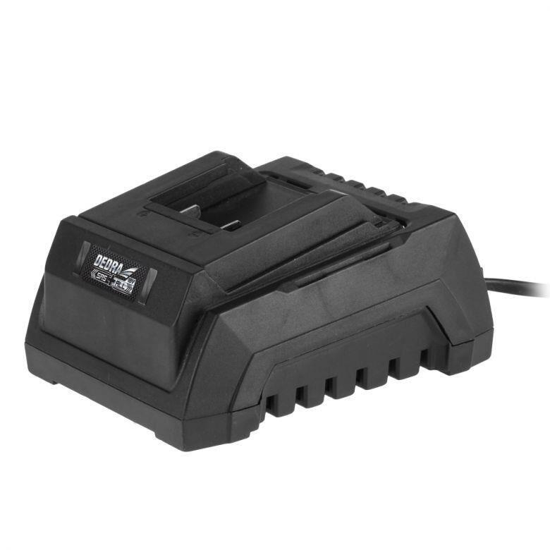 Set acumulator 18V 4Ah Li-ion si incarcator Dedra SAS+ALL DED7030B03, compatibil cu toate sculele electrice Dedra SAS+ALL, indicator LED nivel incarcare, fara efect de memorie, Dedra [3]