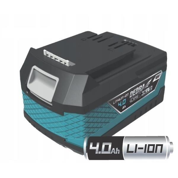 Set acumulator 18V 4Ah Li-ion si incarcator Dedra SAS+ALL DED7030B03, compatibil cu toate sculele electrice Dedra SAS+ALL, indicator LED nivel incarcare, fara efect de memorie, Dedra [2]