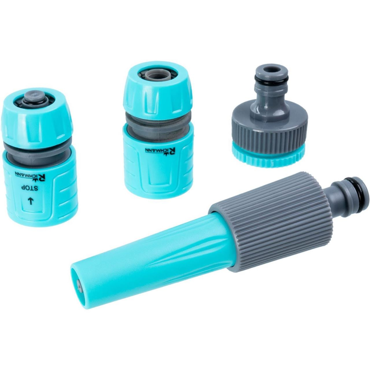 Set de stropit, duza furtun cu accesorii, 4 piese, 1/2", Richmann [3]