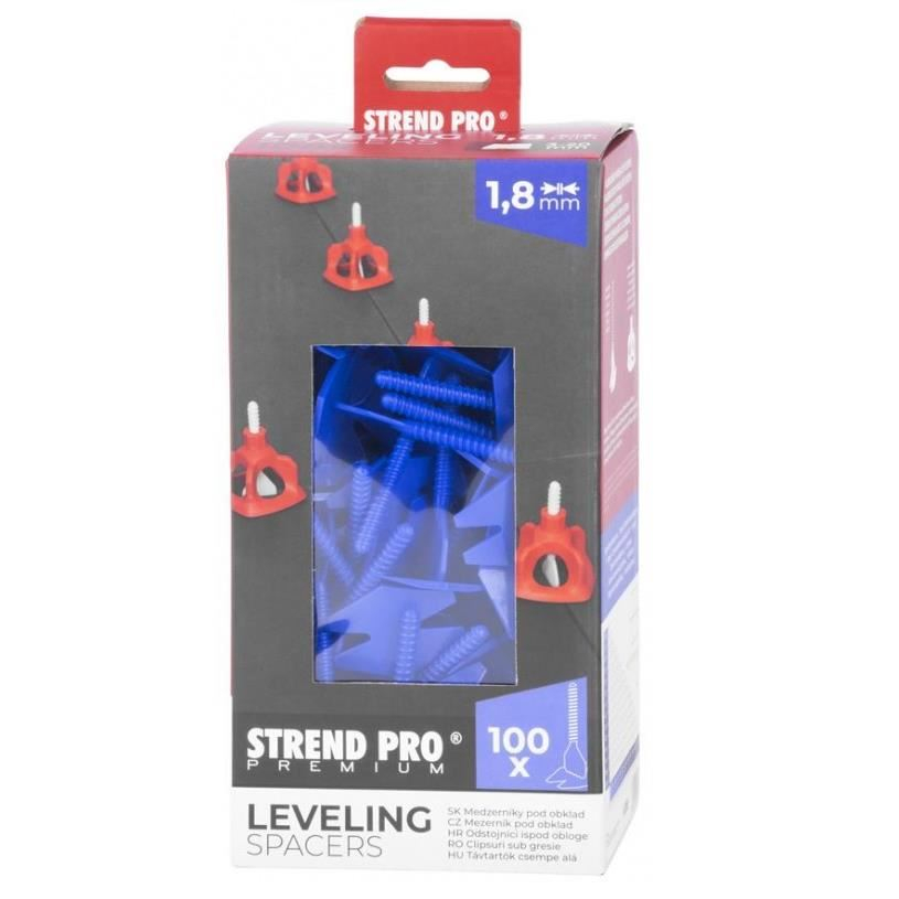 Set distantiere pentru sistem de nivelare si aliniere a placilor ceramice, LS122, albastru, 100 buc, 1.8 mm [2]