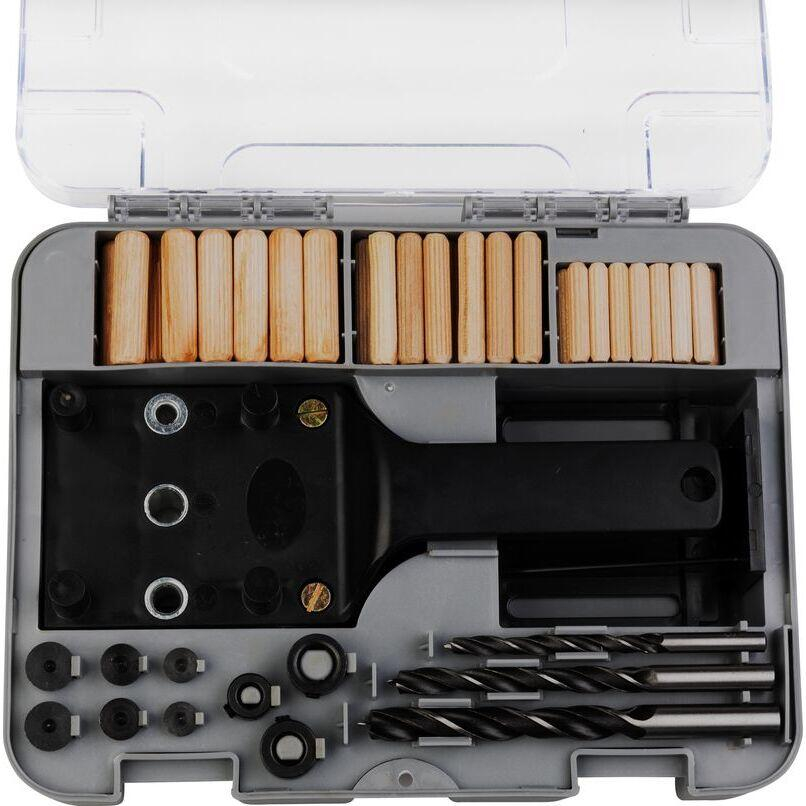 Set pentru dulgheri cu imbinari, dibluri, burghie, cuie, cheie Allen, 83 piese, Strend Pro [2]