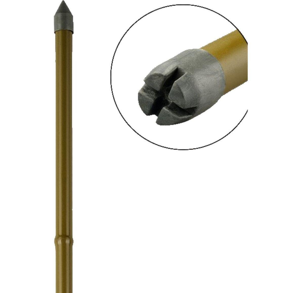 Suport/arac pentru plante, rosii, metal + PVC, maro, 180x1.6 cm, Artool [2]