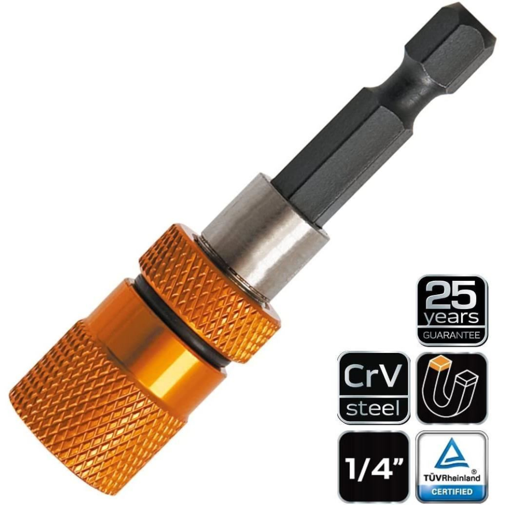 Suport magnetic pentru varfuri, biti, opritor cu filet, 60 mm, Neo [3]