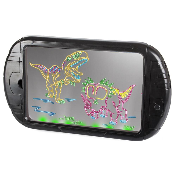 Tableta grafica/desenat pentru copii, Verk Group, 3 markere, LED, 3xAA, 35x20 cm [2]