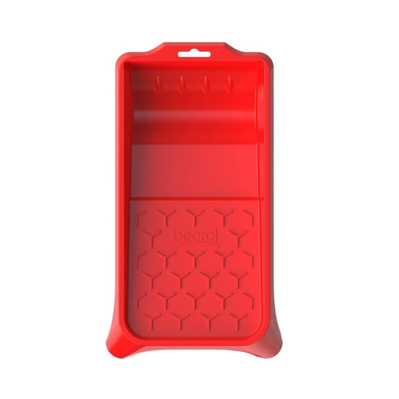 Tava pentru vopsea din plastic, 15x32 cm, rosie, BEOROL [2]