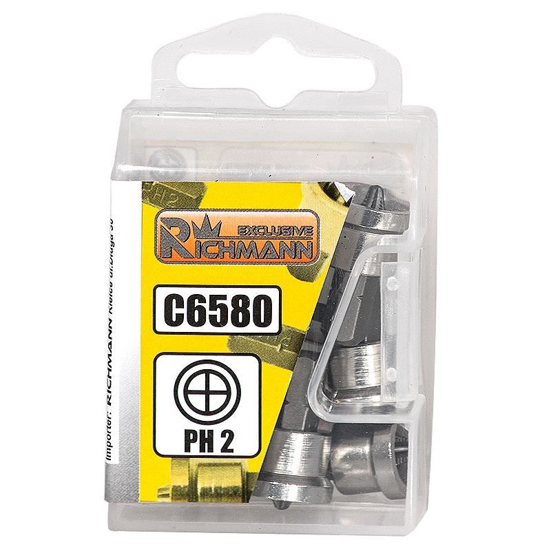 Varfuri, biti, cu opritor gips carton, PH2, 1/4", PH2x25 mm, Richmann Exclusive [2]
