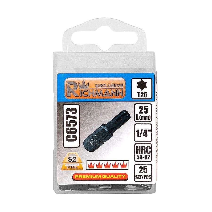 Varfuri, biti, Torx, 1/4", T40x25 mm, Richmann Exclusive [3]